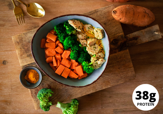 FDH chicken with sweet potatoes