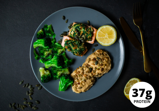 ITR Lachs mit Kürbis-Püree